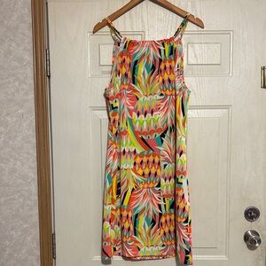 Crown & Ivy Multicolor Tropical Dress